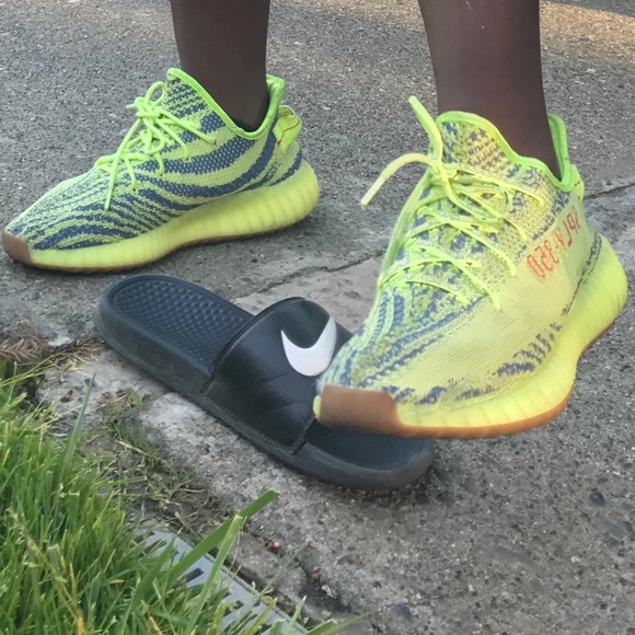 yellow yeezys